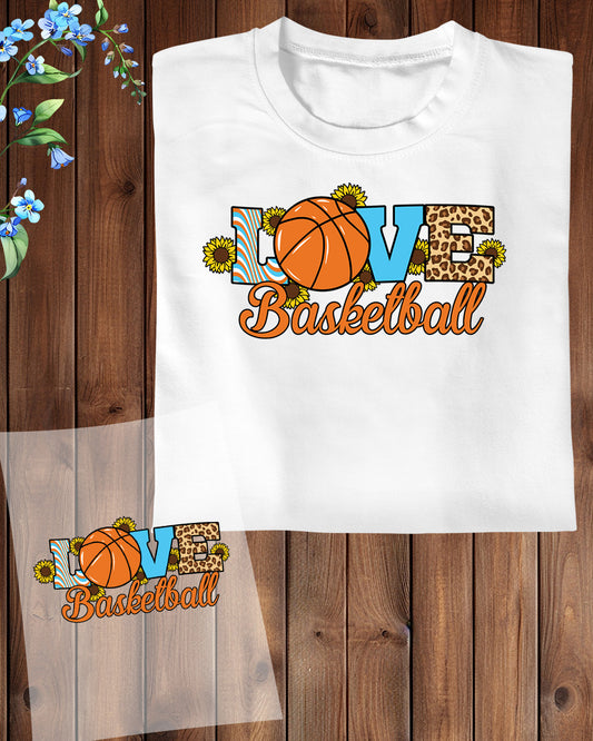 Love Basketball Boho DTF Transfer Film