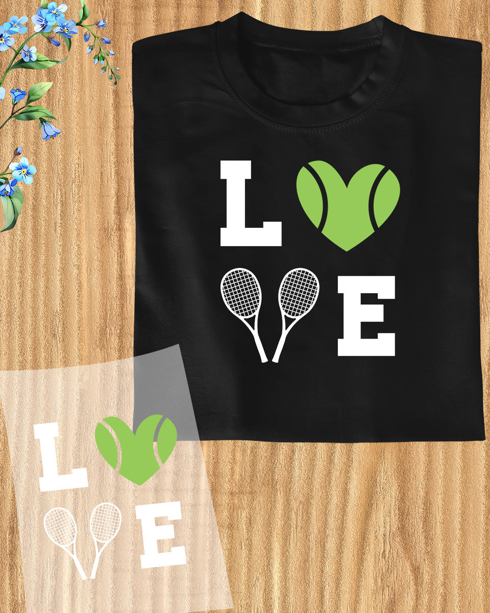 Love Tennis DTF Trendy Transfer Film