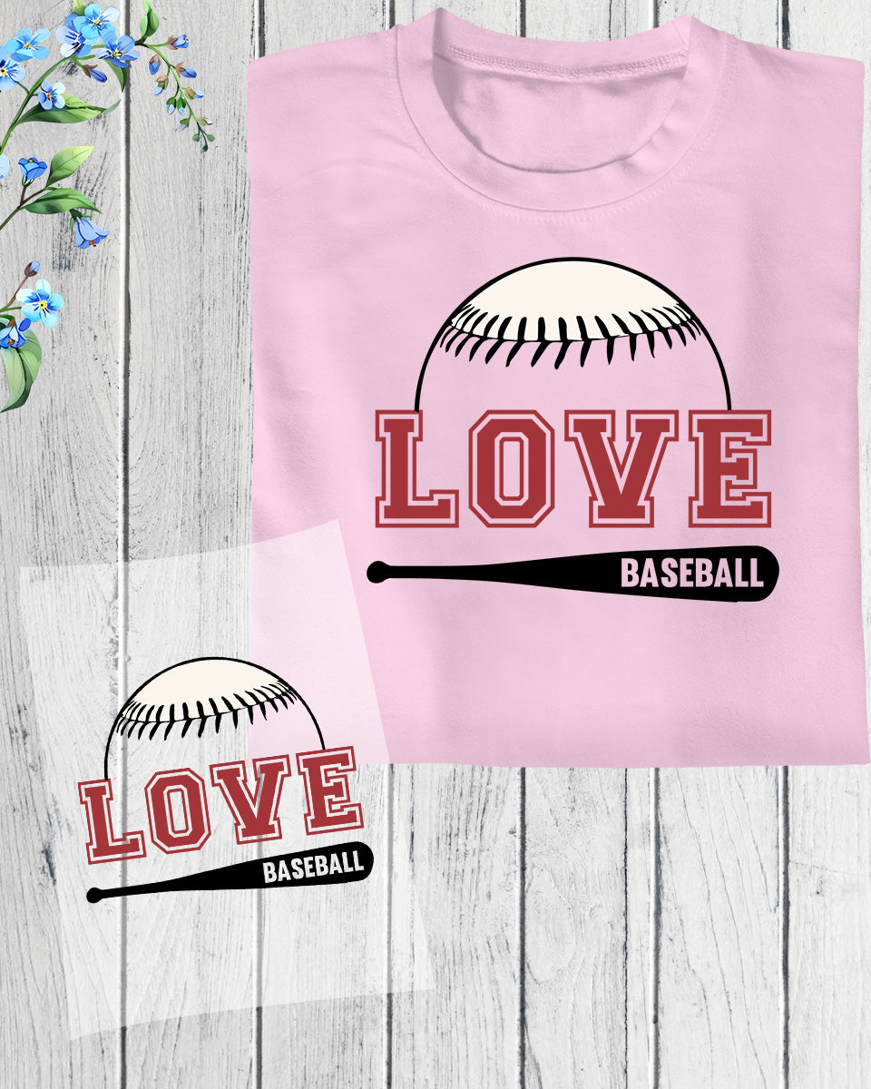 Baseball Love DTF Transfer Film