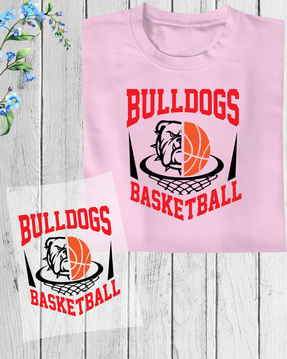 Bulldogs Basketball DTF Transfer Film