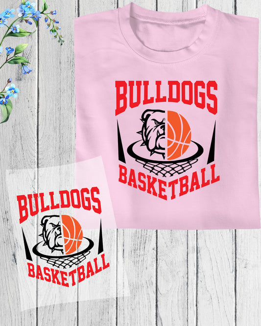 Bulldogs Basketball DTF Transfer Film
