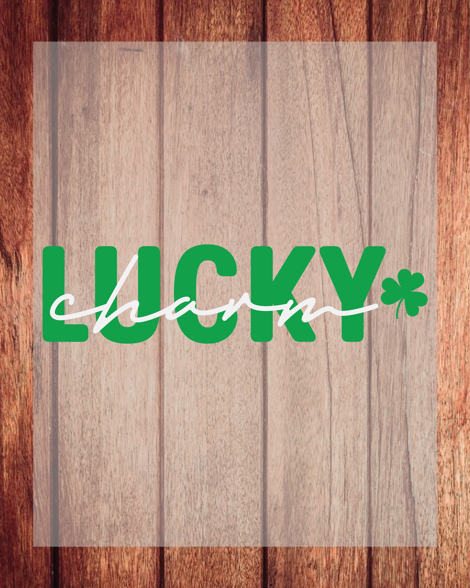 St Paddy's Day Lucky Charm DTF Transfer Film