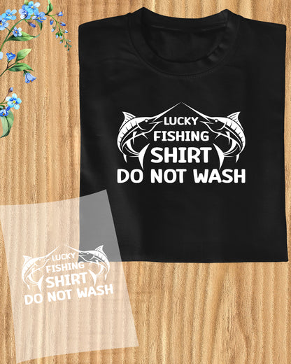 Lucky Fishing Shirt DTF Transfer Film