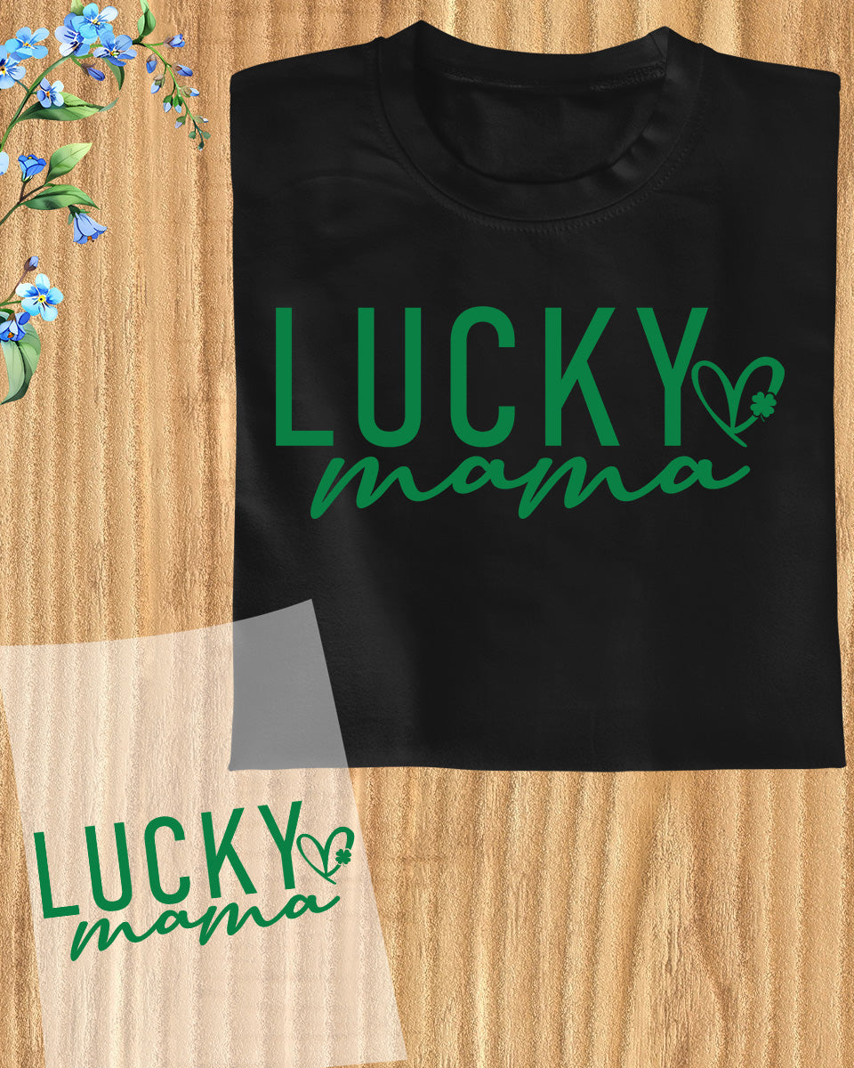 Lucky Mama St Patrick's Day DTF Transfer Film