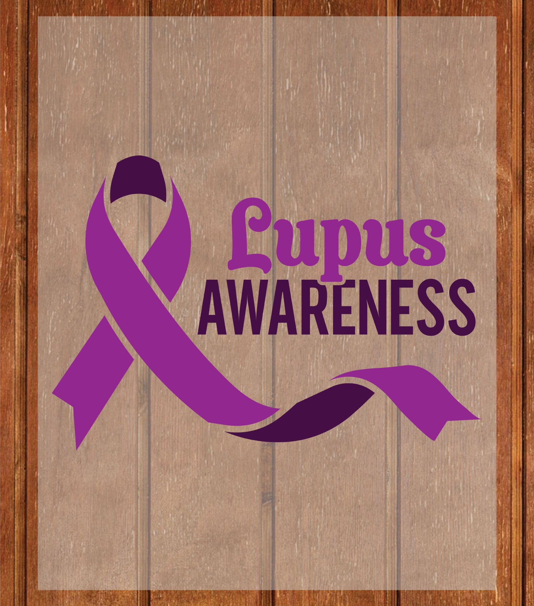 Lupus Awareness DTF Transfer Ready to Press