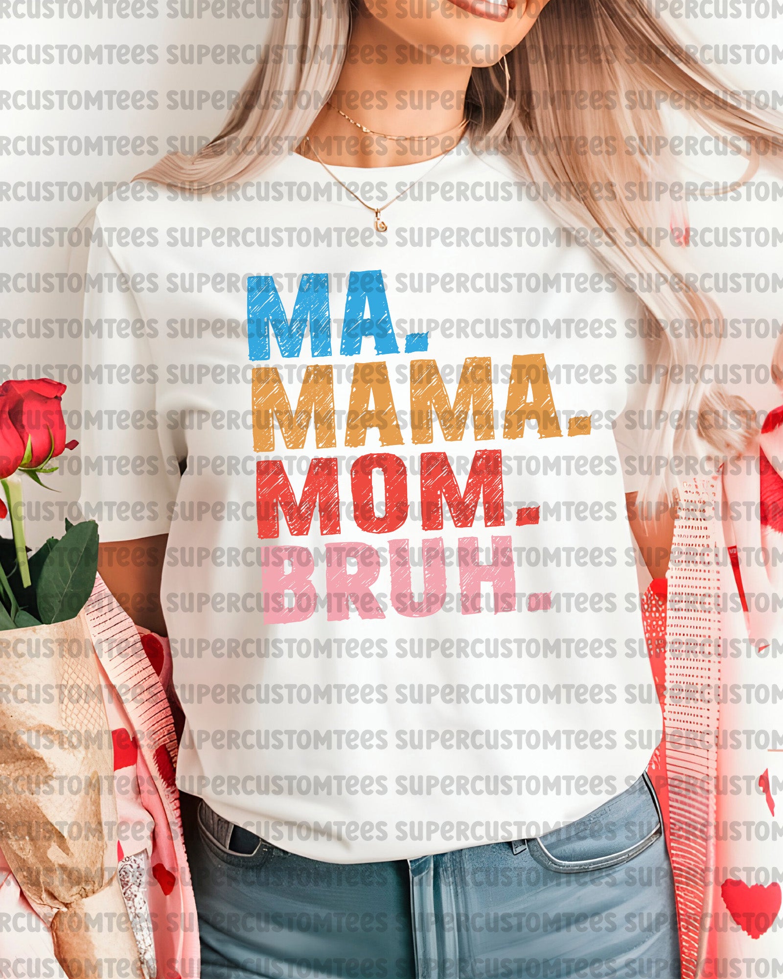 Ma Mama Mom Bruh Mother's Day DTF Transfer
