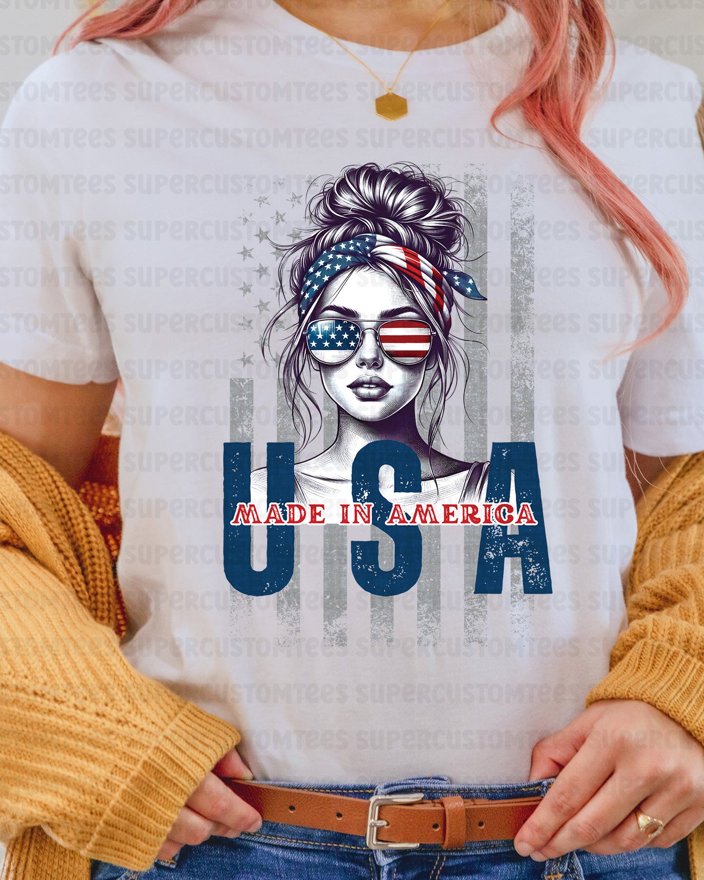 Made in America Heat Transfer for Shirts