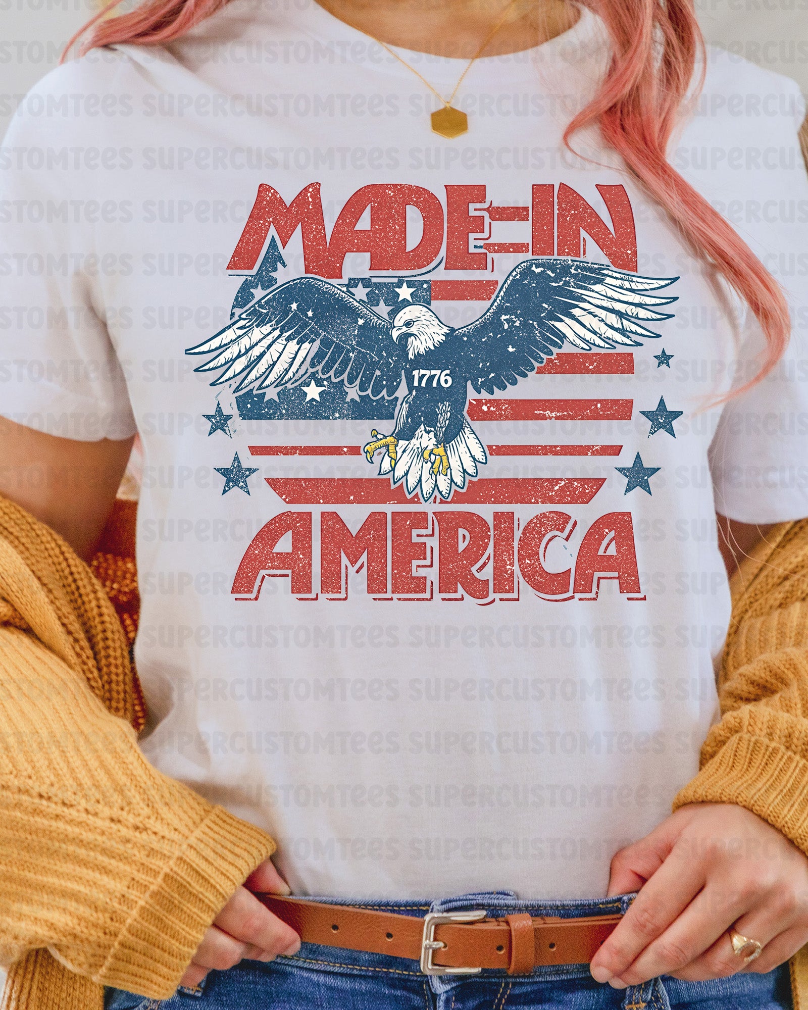 Made in America Heat Transfer for Shirts