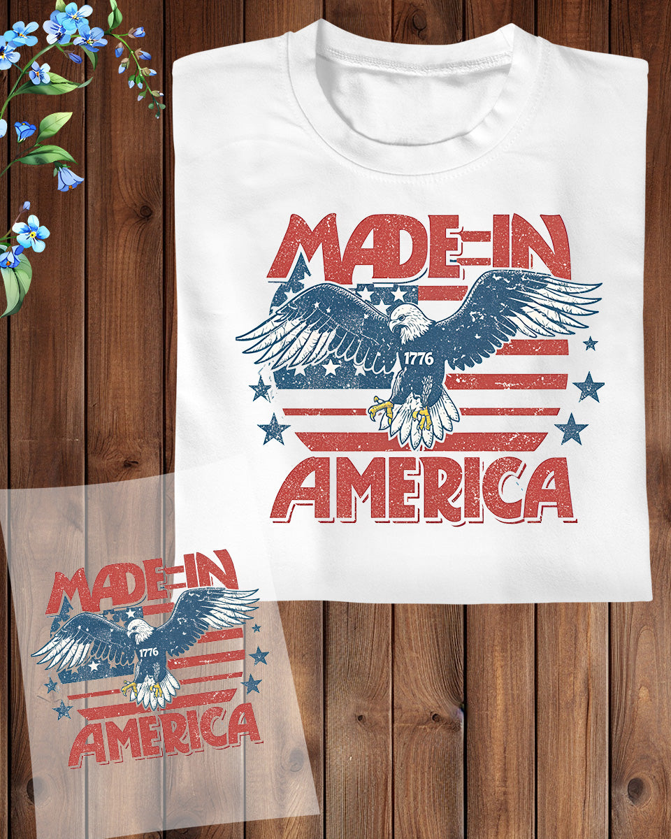 Made in America Heat Transfer for Shirts
