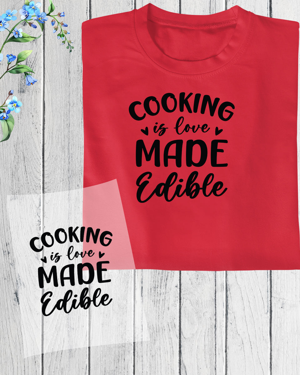 Cooking is Love Made Edible DTF Transfer Film