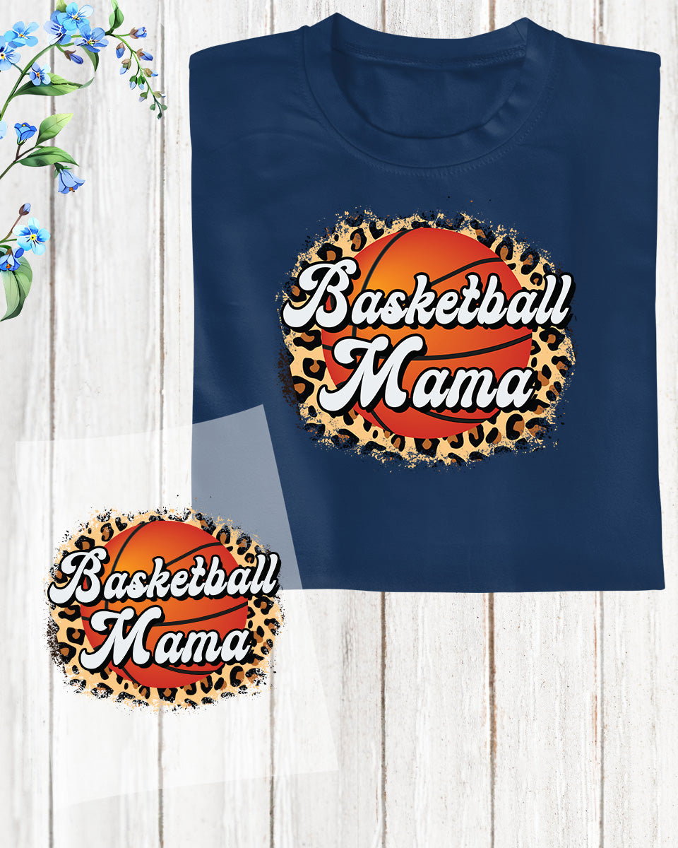 Basketball Mama Leopard Print DTF Transfer Film