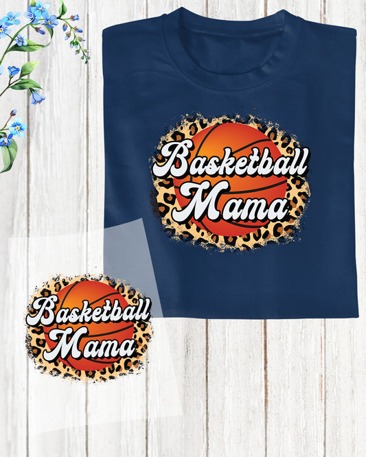 Basketball Mama Leopard Print DTF Transfer Film