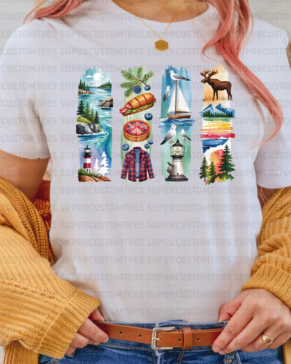 Maine DTF Heat Transfer Ready to Press