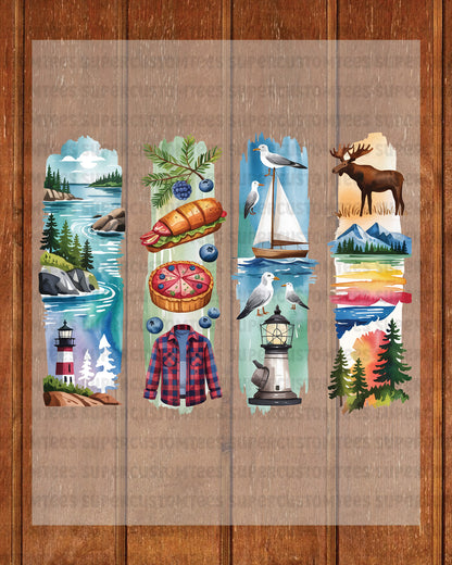 Maine DTF Heat Transfer Ready to Press