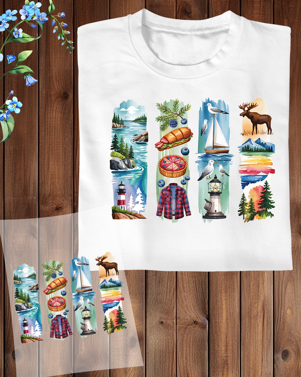 Maine DTF Heat Transfer Ready to Press