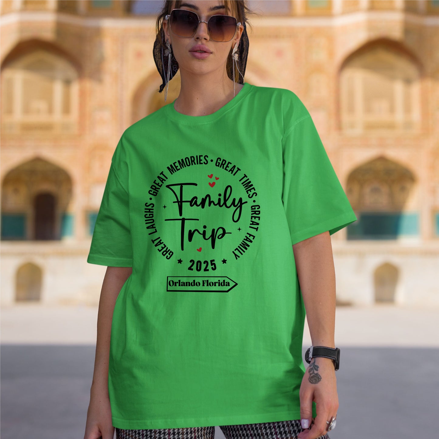 Family Trip 2025 Shirt Custom Name Tees