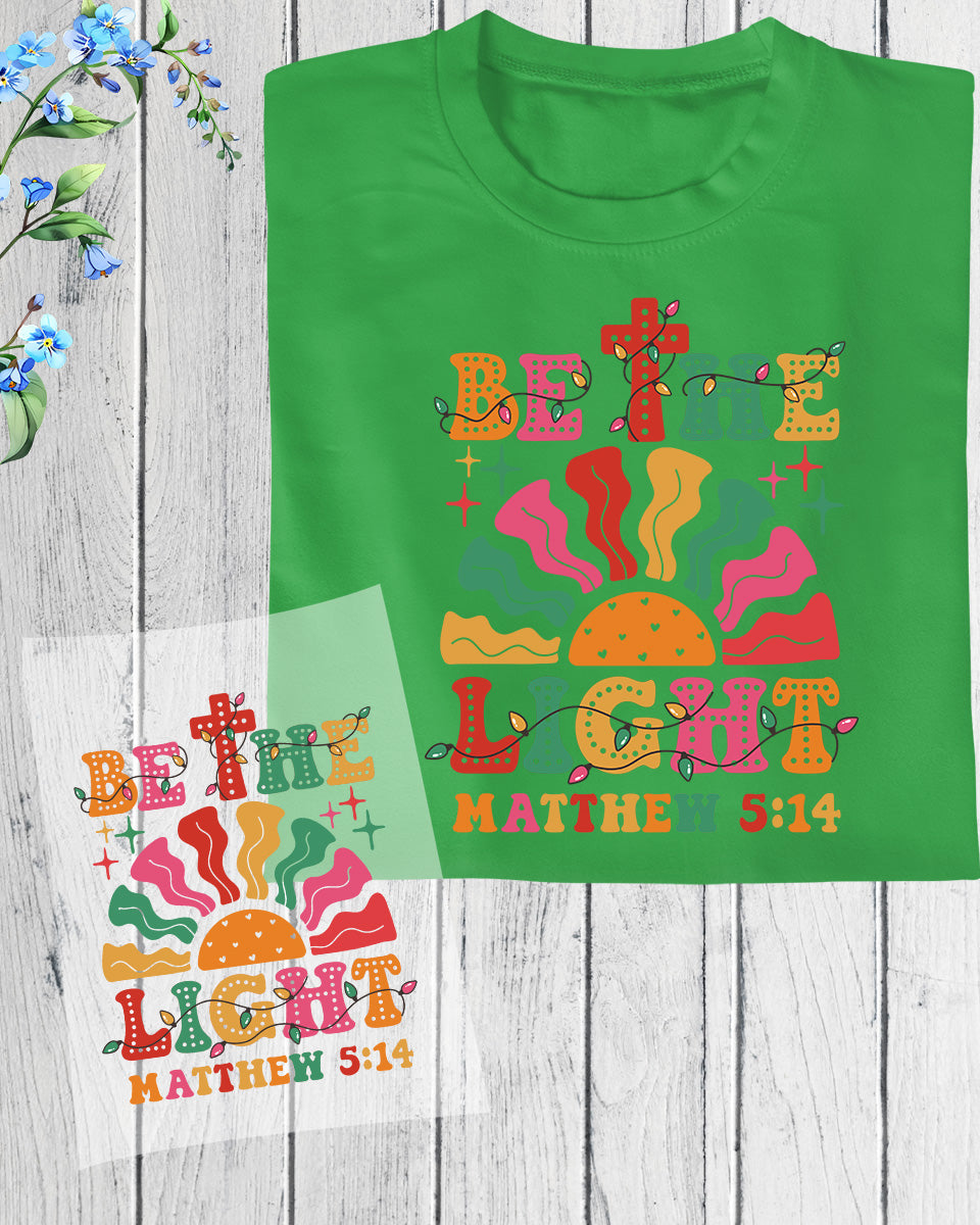 Be the Light Boho Christmas DTF Transfer Film