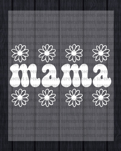 Mama Daisy Flower DTF Transfer Ready To Press