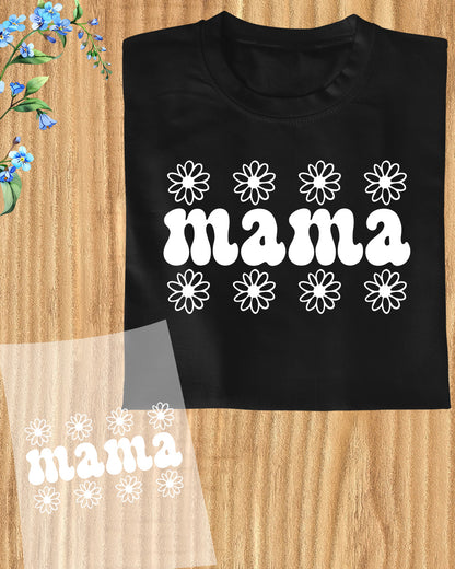 Mama Daisy Flower DTF Transfer Ready To Press