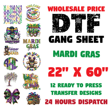 Mardi Gras Gang Sheet