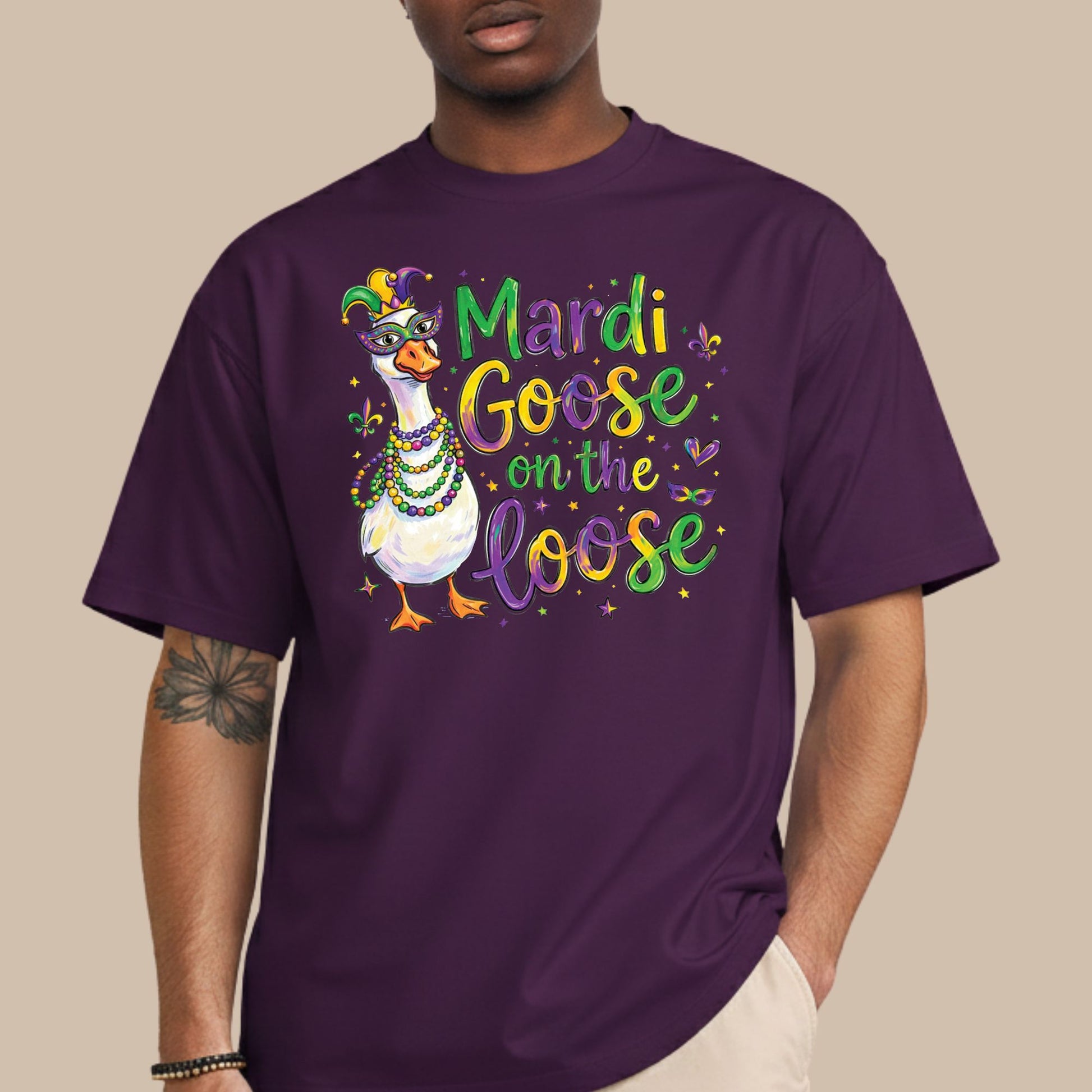 Mardi Gras Goose shirt Mardi Goose On The Loose Sweatshirt New Orleans Festival Carnival Tees For Women Men Kids Mardi Gras 2026 Gifts