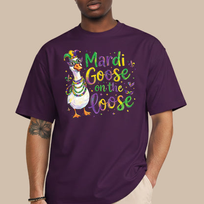 Mardi Gras Goose shirt Mardi Goose On The Loose Sweatshirt New Orleans Festival Carnival Tees For Women Men Kids Mardi Gras 2026 Gifts