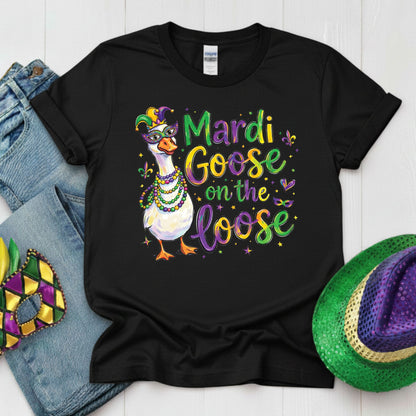 Mardi Gras Goose shirt Mardi Goose On The Loose Sweatshirt New Orleans Festival Carnival Tees For Women Men Kids Mardi Gras 2026 Gifts