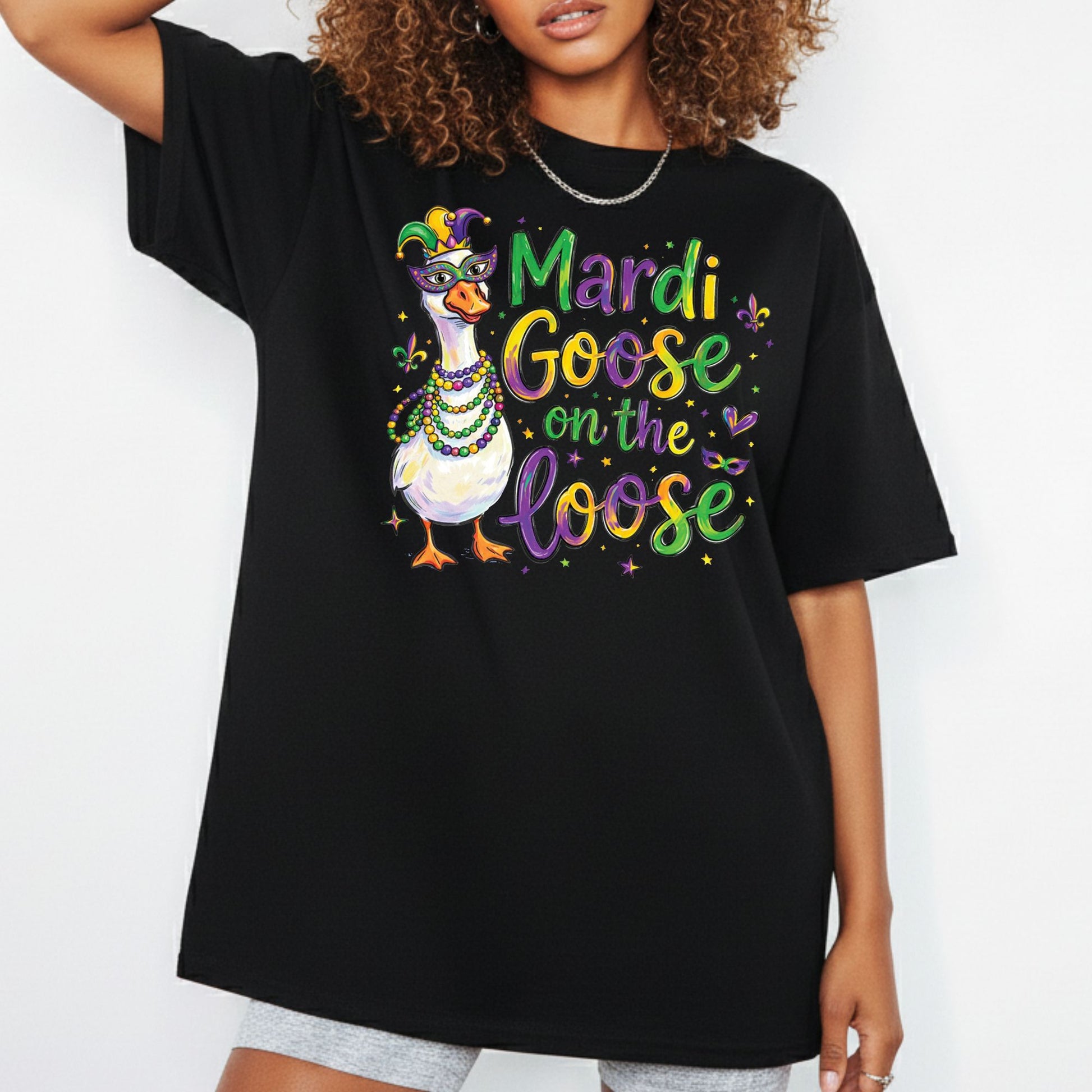 Mardi Gras Goose shirt Mardi Goose On The Loose Sweatshirt New Orleans Festival Carnival Tees For Women Men Kids Mardi Gras 2026 Gifts