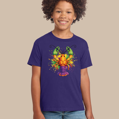 Mardi Gras Sweatshirt Faux Yarn Mardi Gras Crawfish Shirt New Orleans Festival Carnival Tees For Women Men Kids Mardi Gras 2026 Gifts