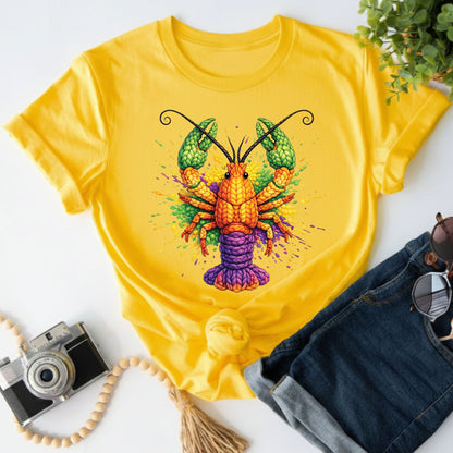 Mardi Gras Sweatshirt Faux Yarn Mardi Gras Crawfish Shirt New Orleans Festival Carnival Tees For Women Men Kids Mardi Gras 2026 Gifts