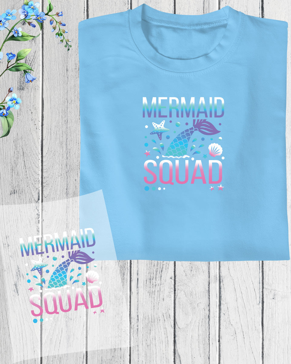 Mermaid Squad DTF Transfer Film