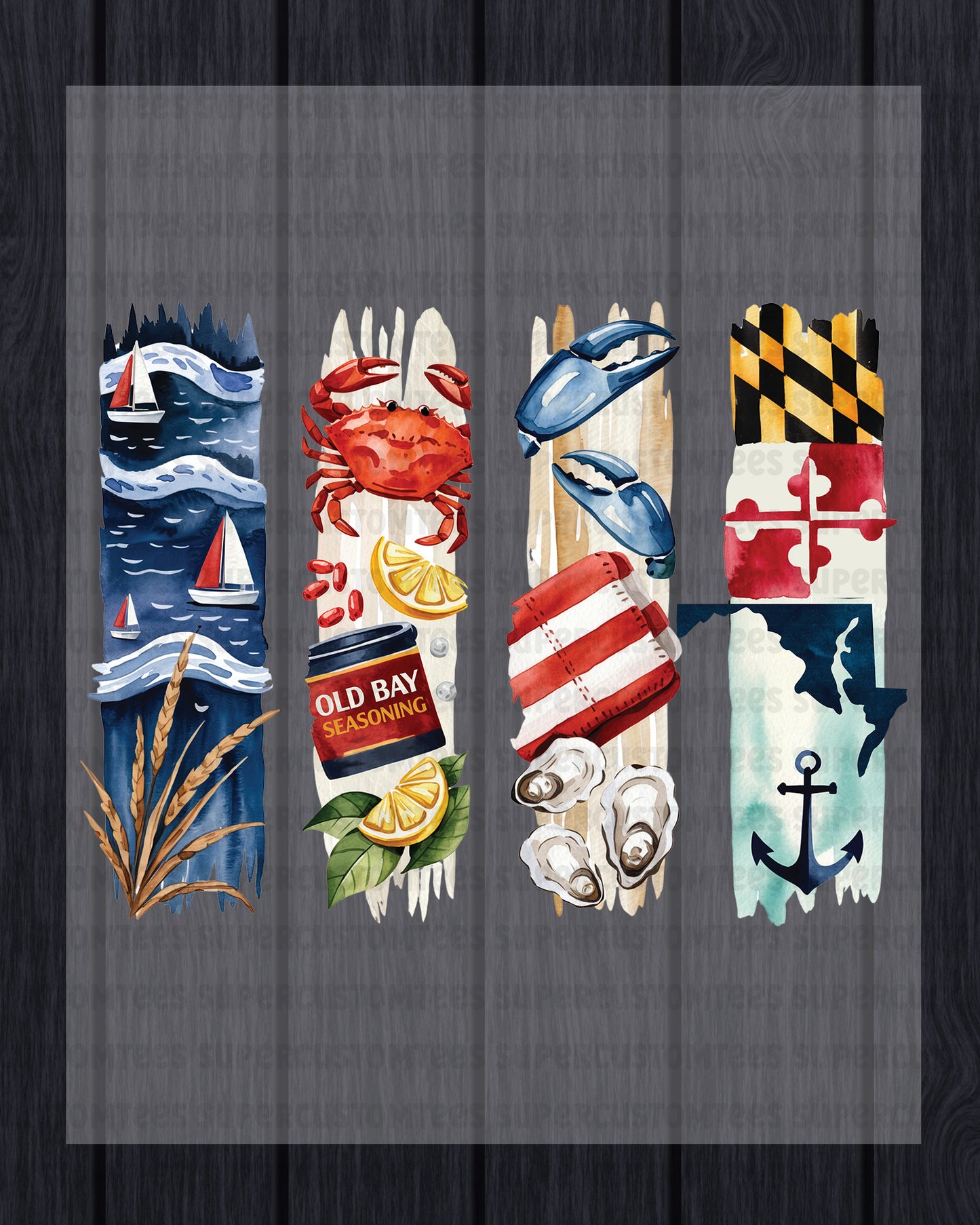 Maryland DTF Heat Transfer Ready to Press