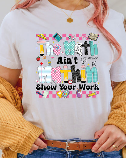 Math Teacher Back to School DTF Transfer