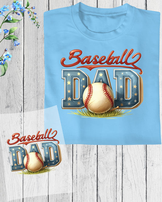 Baseball Dad DTF Transfer Film