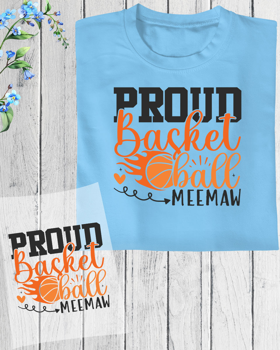 Proud Basketball Meemaw DTF Transfer Film