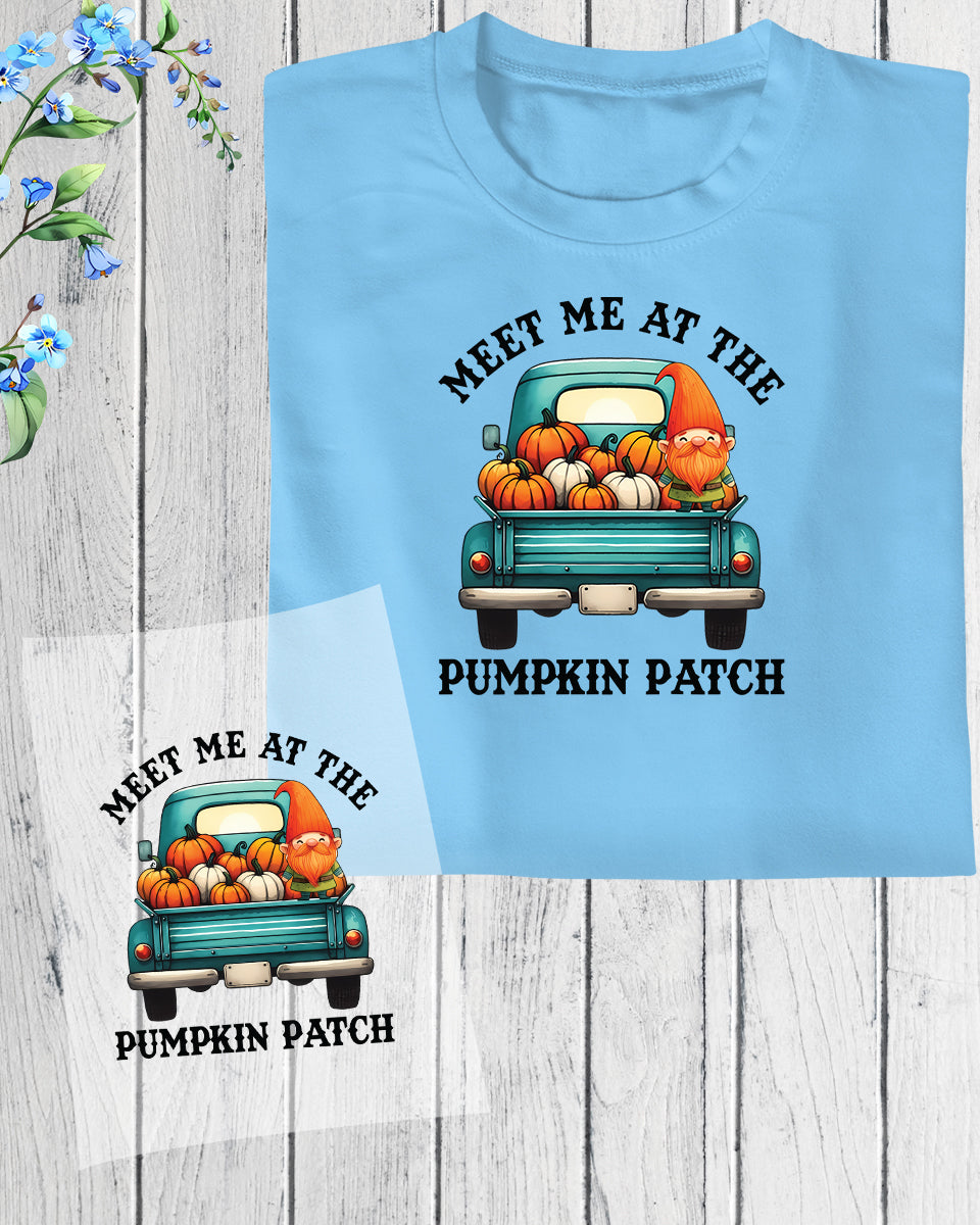 Meet Me at The Pumpkin Patch Car DTF Transfer Film