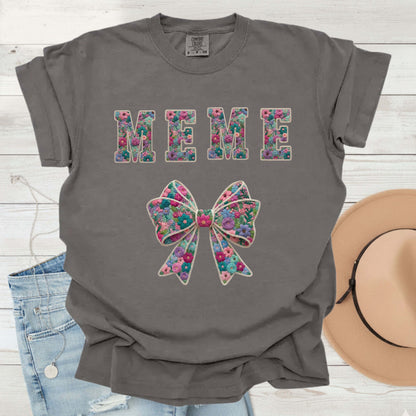 Mama Faux Yarn Printed Comfort Colors T Shirt Grandma Nana Auntie Gigi Grammy Meme Nonna Mothers Day Gift Tees