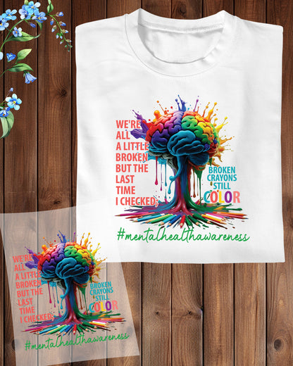 Mental Health Awareness DTF Transfer