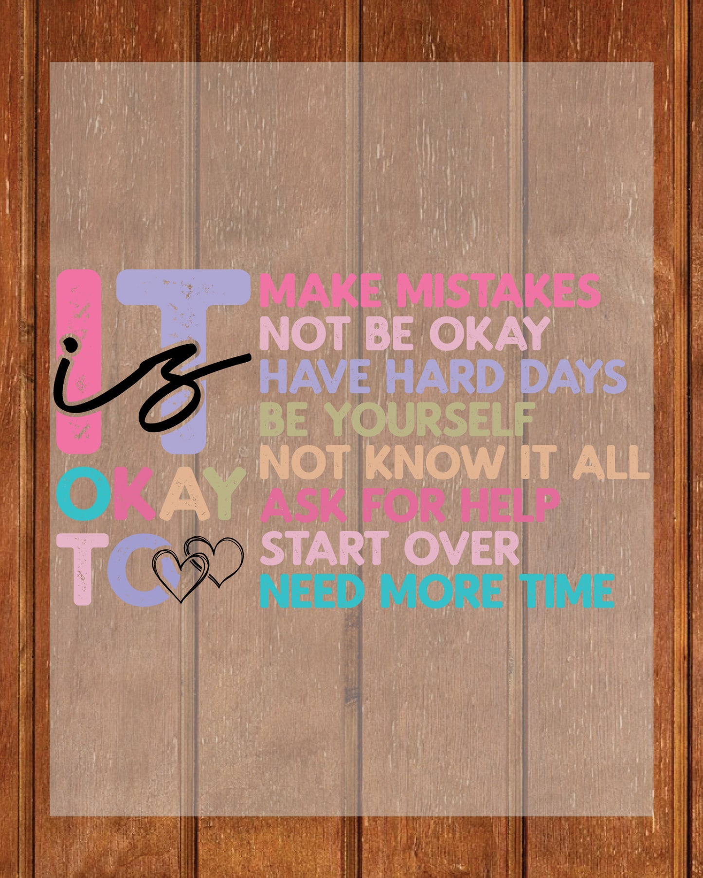 Mental Health DTF Transfer Ready to Press