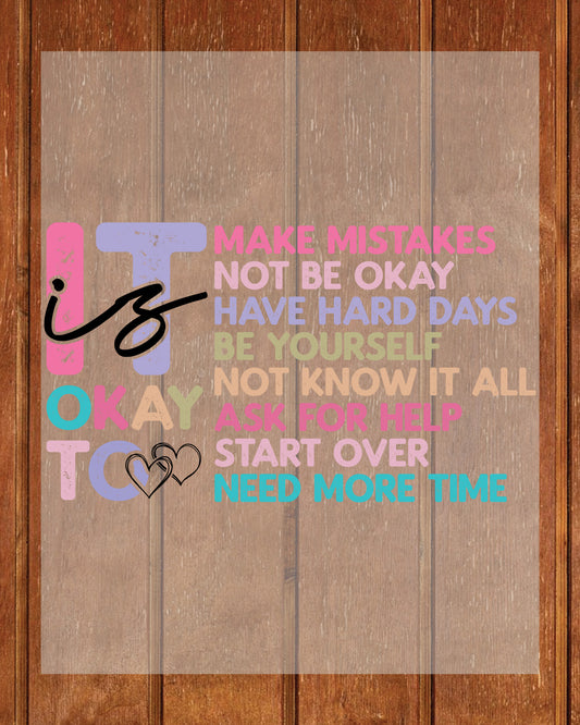 Mental Health DTF Transfer Ready to Press