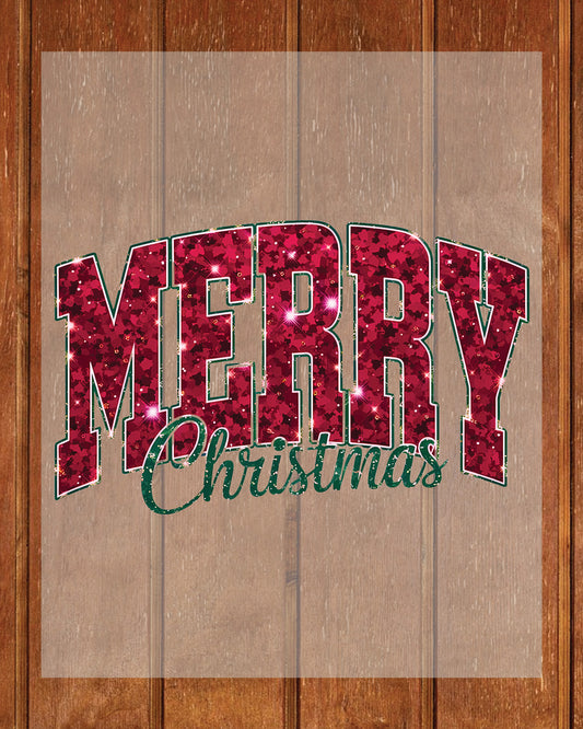 Merry Christmas DTF Transfer