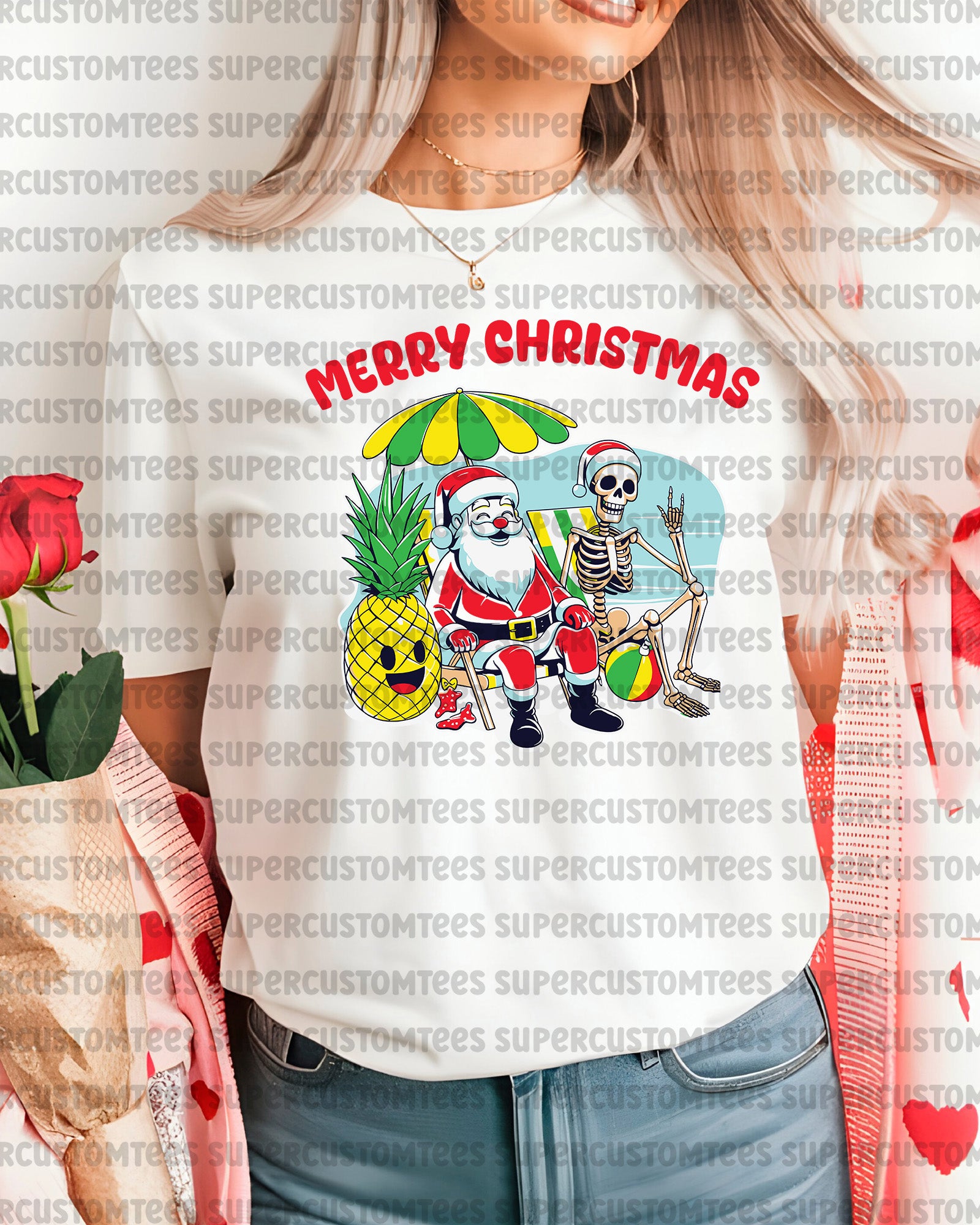 Merry Christmas in July DTF Transfer