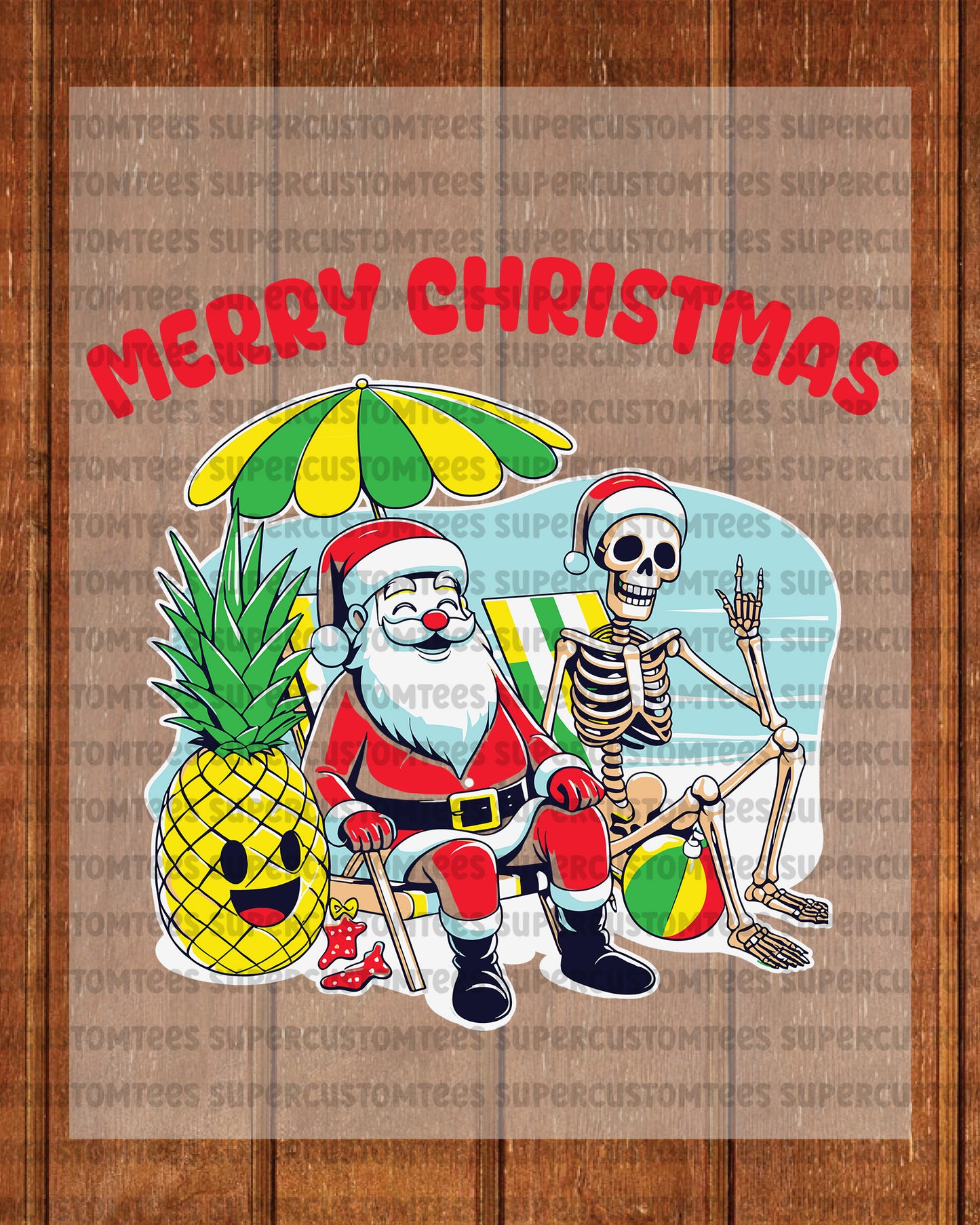Merry Christmas in July DTF Transfer