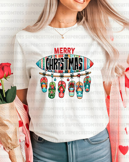 Merry Christmas Summer DTF Transfer