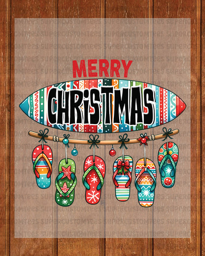 Merry Christmas Summer DTF Transfer