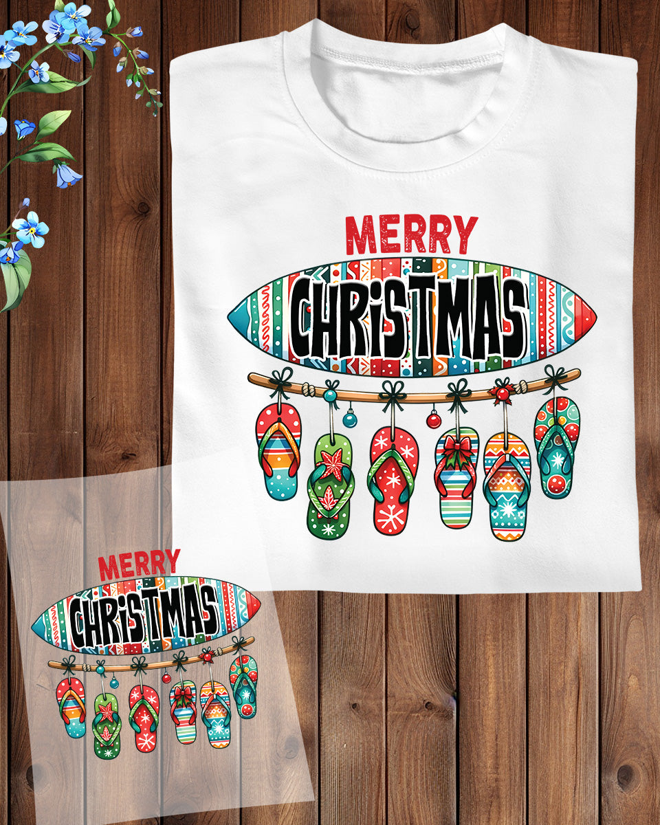 Merry Christmas Summer DTF Transfer