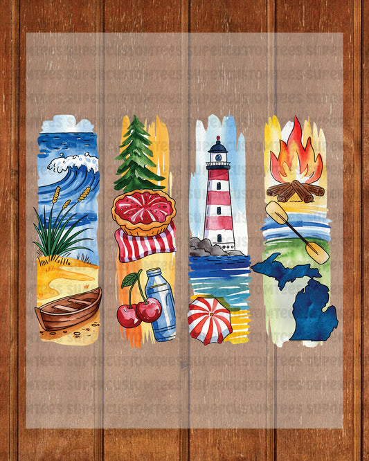 Michigan DTF Transfer Ready to Press