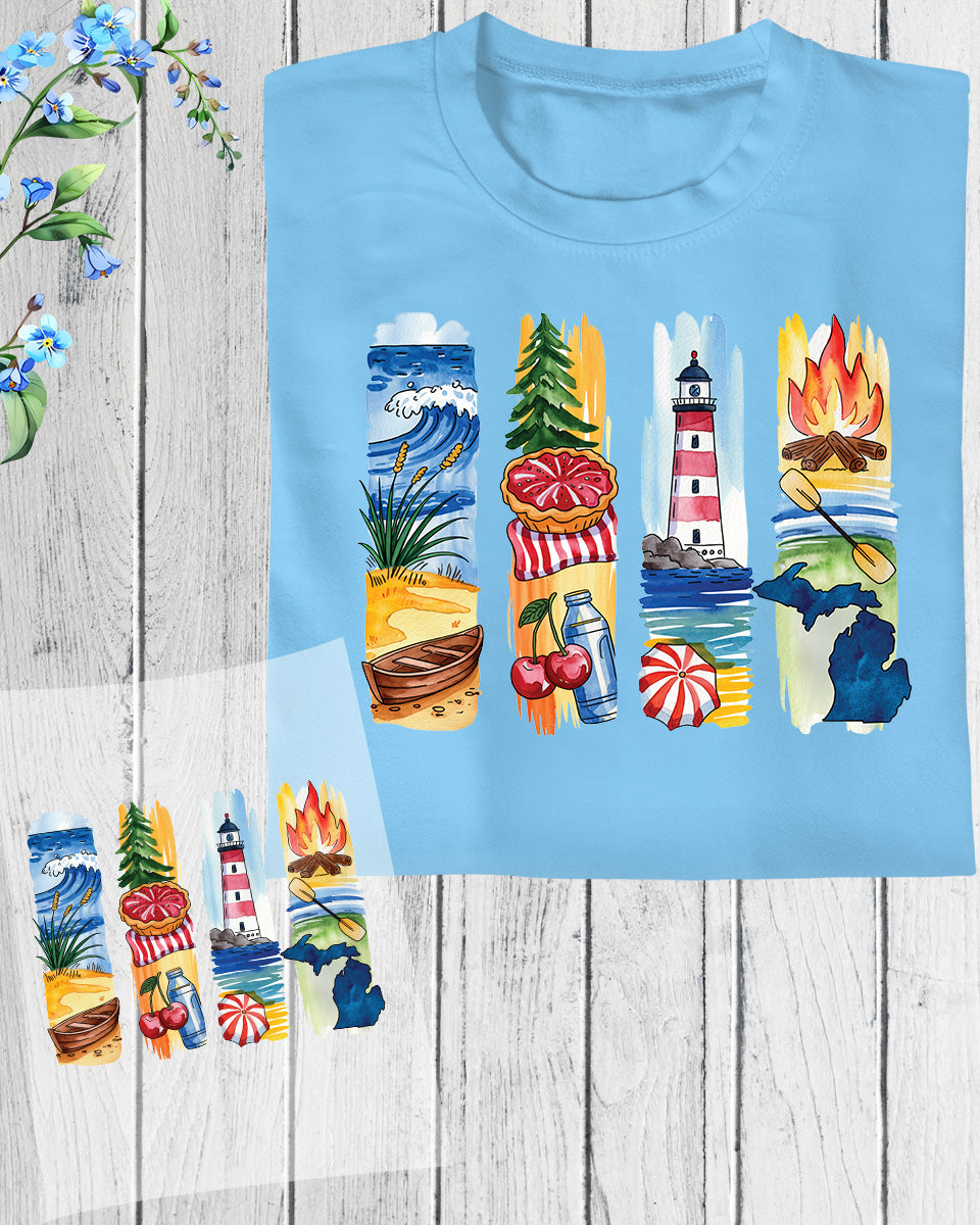 Michigan DTF Transfer Ready to Press