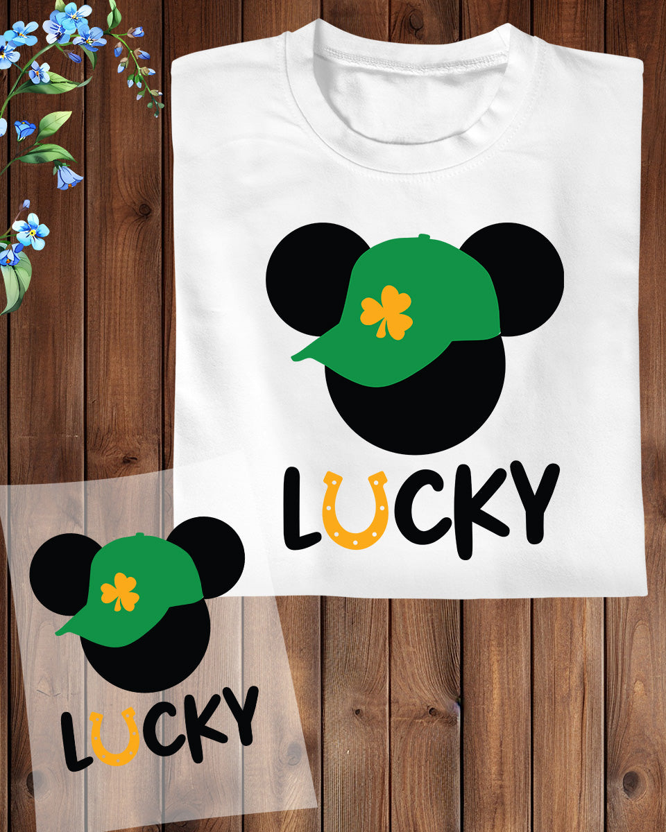 Mickey Mouse Lucky Ready to Press Heat Transfers