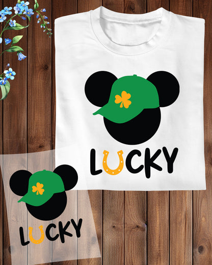Mickey Mouse Lucky Ready to Press Heat Transfers
